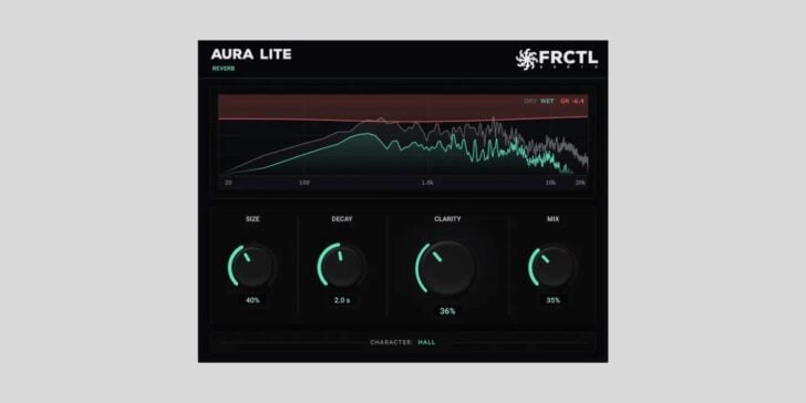 FRCTL Audio releases AURA Lite, a FREE ducking reverb plugin Aura Lite