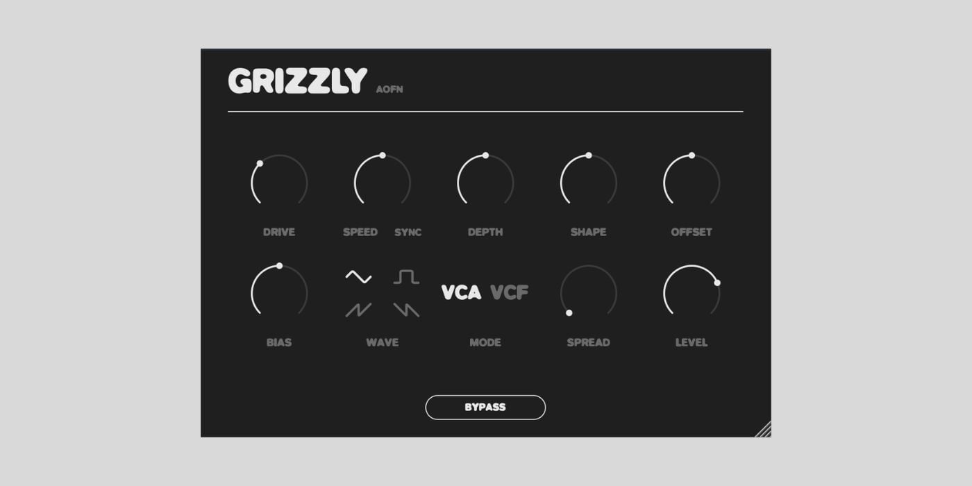 AOFN Audio releases Grizzly, a FREE Gristleizer-inspired modulation plugin