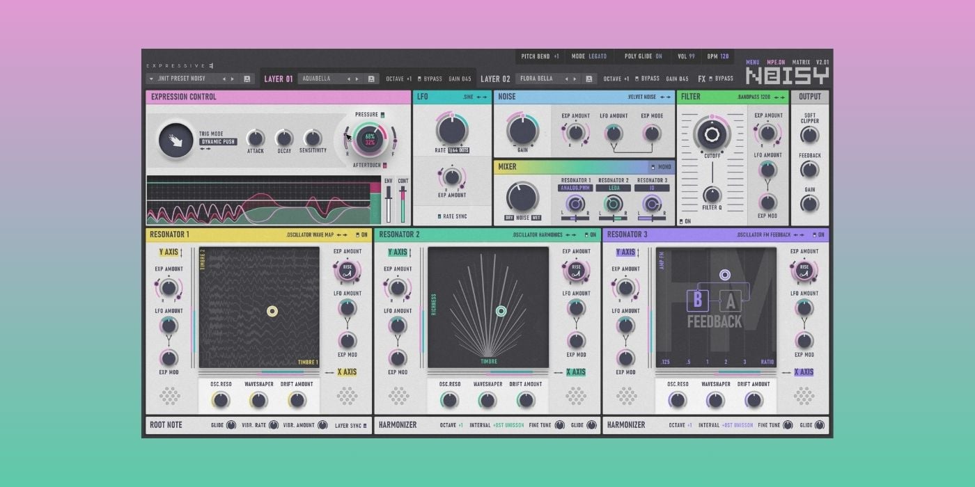 Expressive E launches Noisy 2.6 with new resonators, effects, and presets (INTRO OFFER)