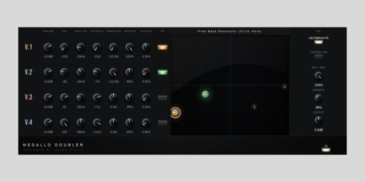 Jesus Oyola releases Medallo Doubler, a FREE four-voice vocal stacker Medallo Doubler