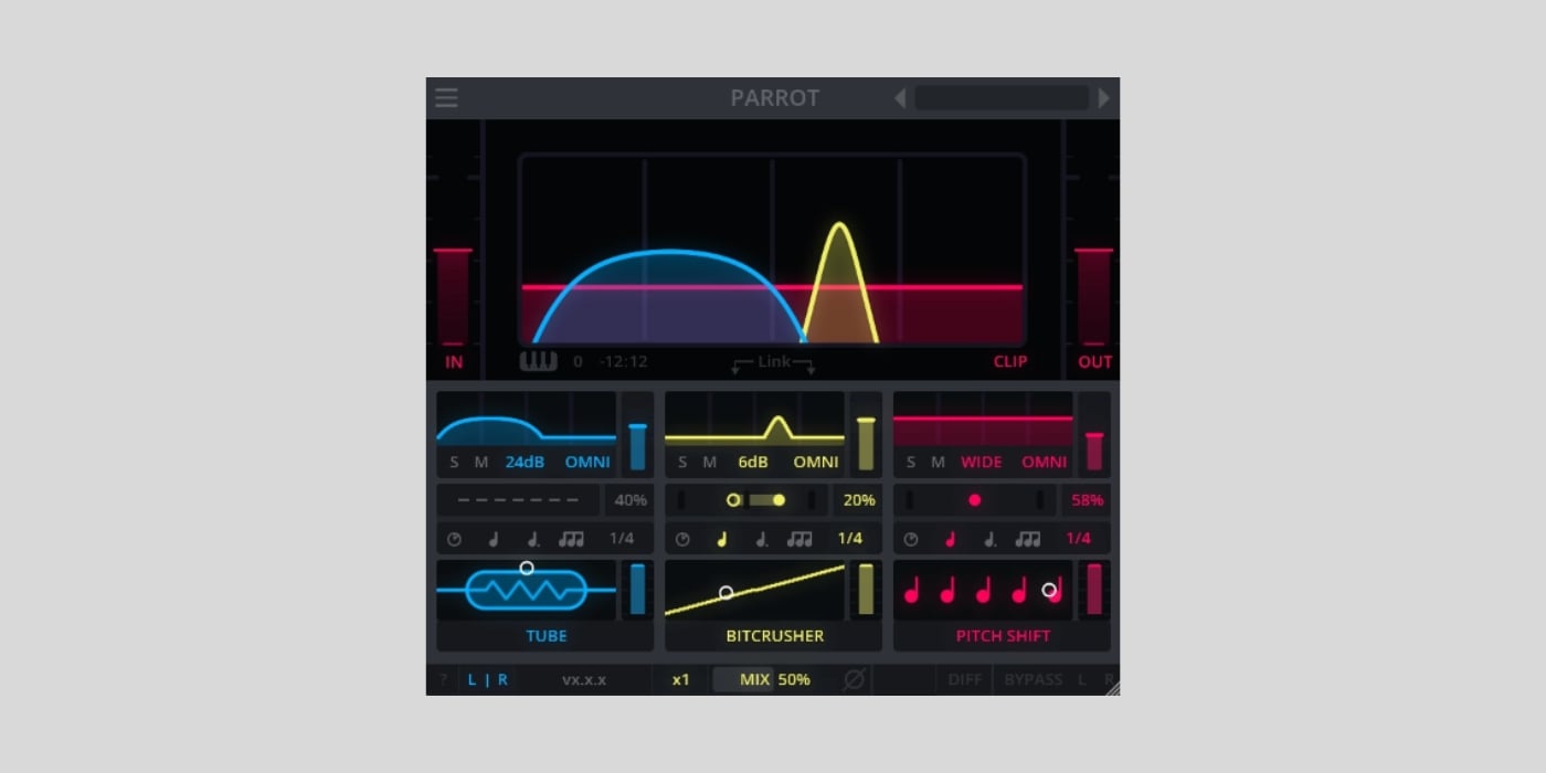Darkpalace Studio updates FREE Parrot multi-modal delay plugin to v1.1