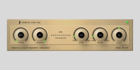 Shadaloo Audio DSP releases APD Compressor vocal compressor for FREE APD Compressor