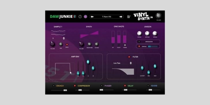 DAWJunkie releases VinylSynth Jr, a FREE vinyl-sample-inspired synth DAWJunkie releases VinylSynth Jr, a FREE vinyl-sample-inspired synth for macOS and Windows