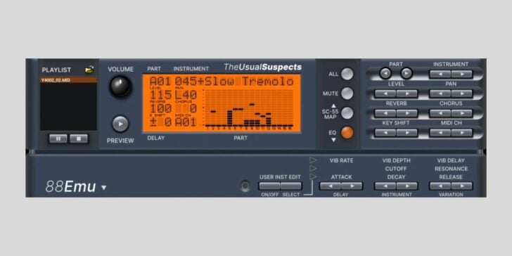 The Usual Suspects release 88emu, a FREE Roland Sound Canvas emulator for macOS, Windows, and Linux The Usual Suspects release 88emu, a FREE Roland Sound Canvas emulator for macOS, Windows, and Linux