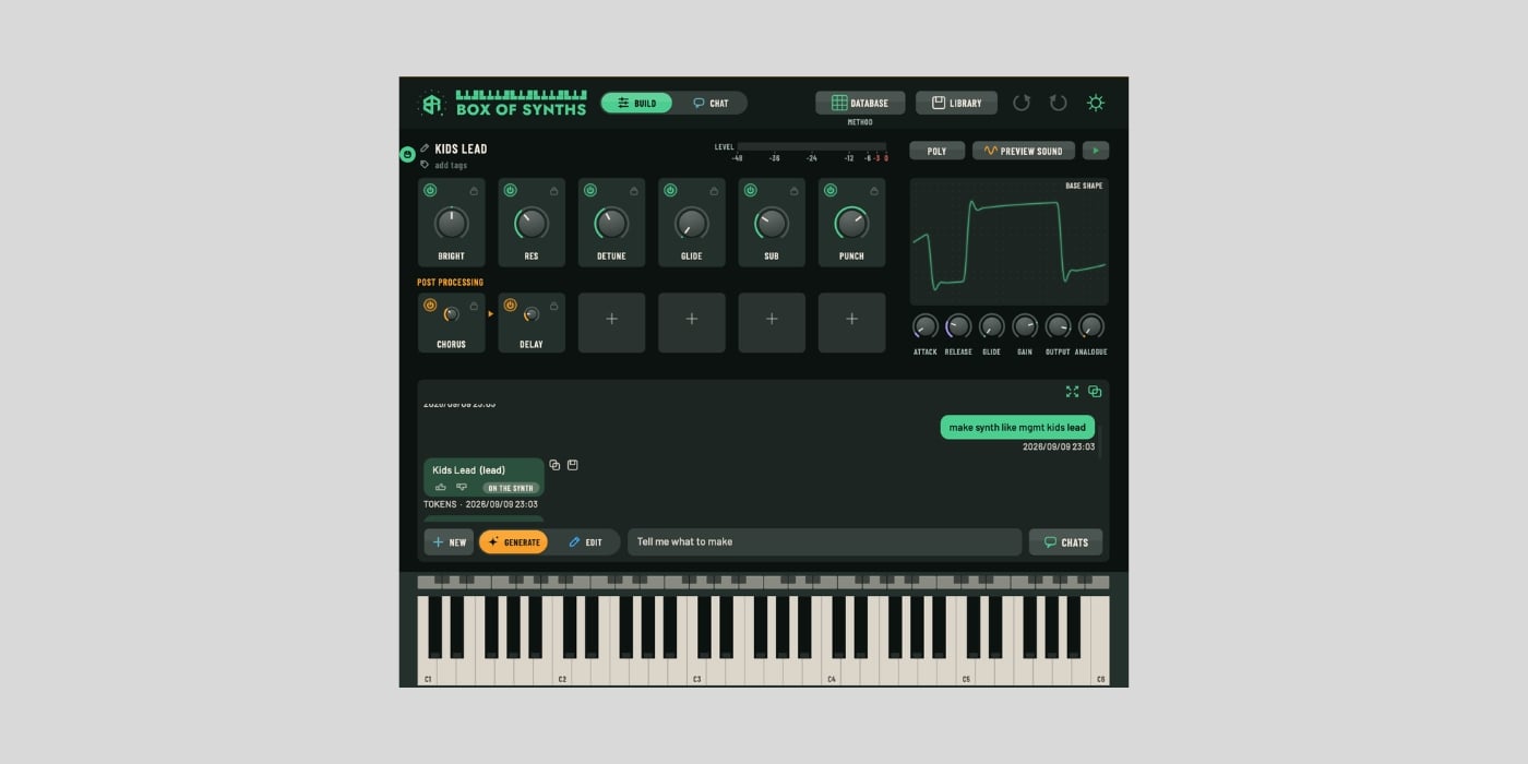Box Of Rules releases Box Of Synths, a FREE prompt-driven synthesizer beta