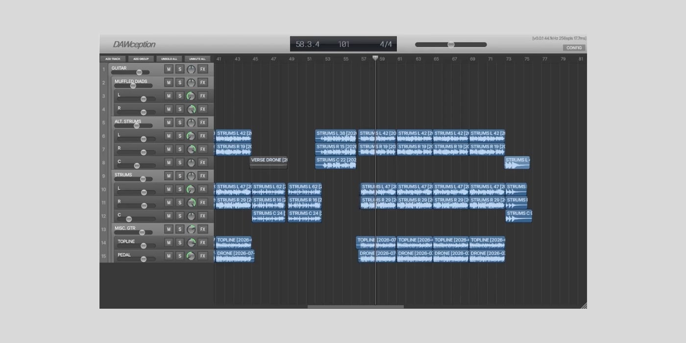 DAWception is a FREE mini DAW that runs inside your DAW