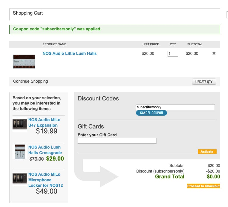 Use the coupon code subscribersonly to get the plugin for free.