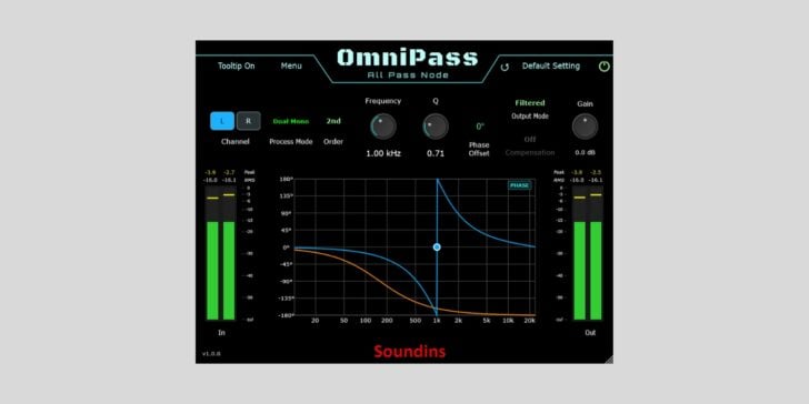 Soundins releases OmniPass, a FREE phase alignment filter Soundins OmniPass