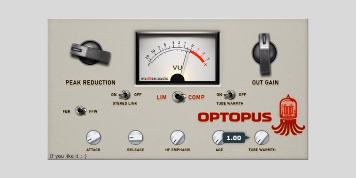 Optopus is a FREE opto compressor with saturation for Windows