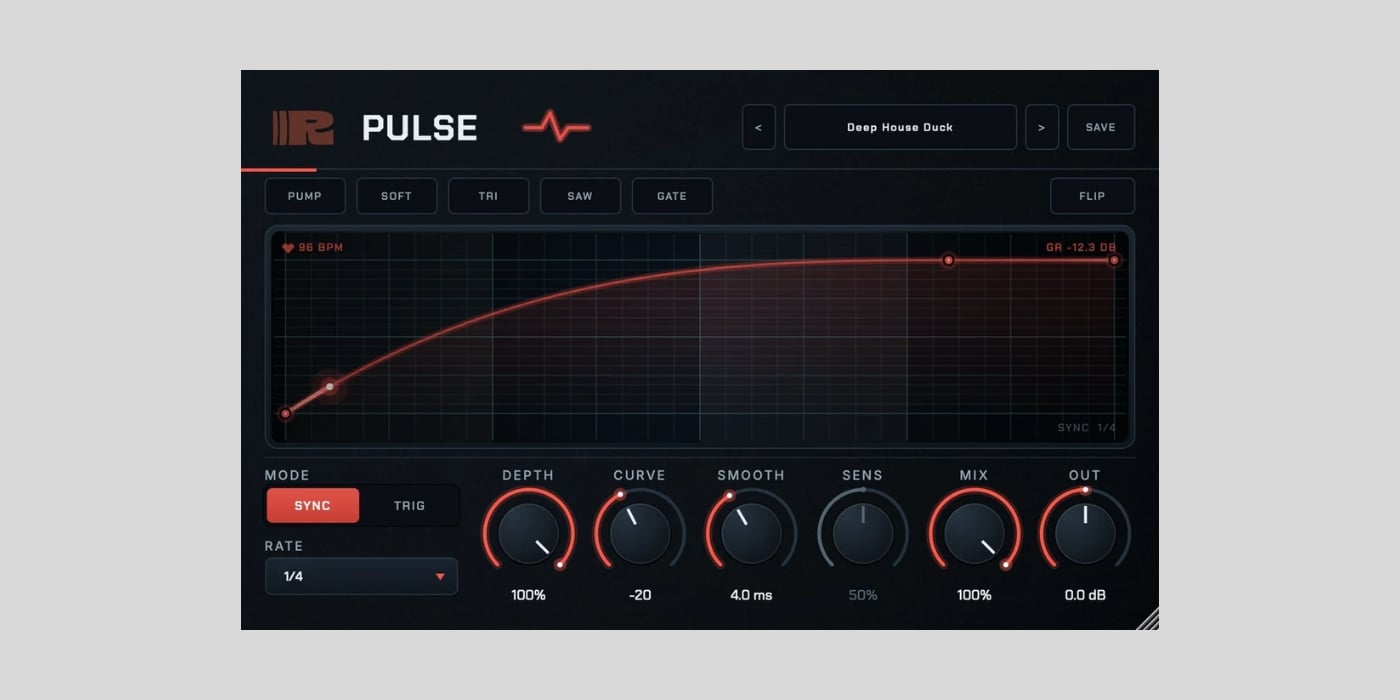 RIPPLES releases Pulse, a FREE rhythmic volume shaper plugin