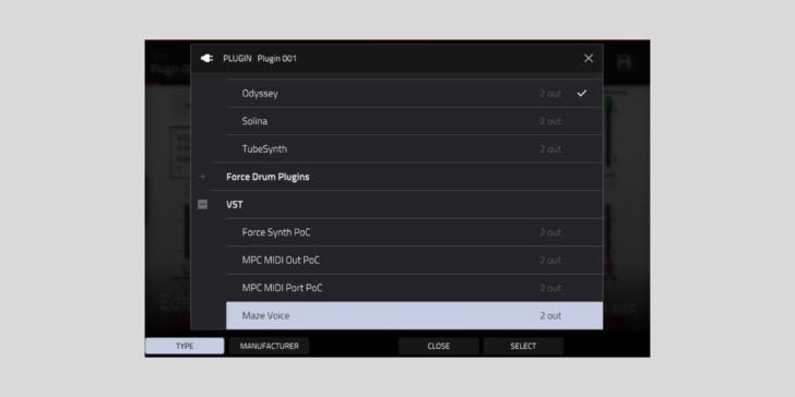 Run native VST2 plugins on first-generation Akai MPC/Force standalone units Run native VST2 plugins on first-generation Akai MPC/Force standalone units