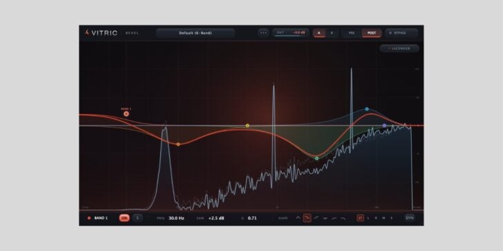 Vitric Audio releases Bevel EQ, a FREE 24-band dynamic equalizer Vitric Audio Bevel EQ
