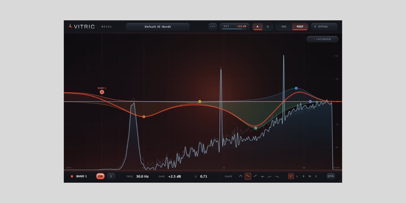 Vitric Audio releases Bevel EQ, a FREE 24-band dynamic equalizer
