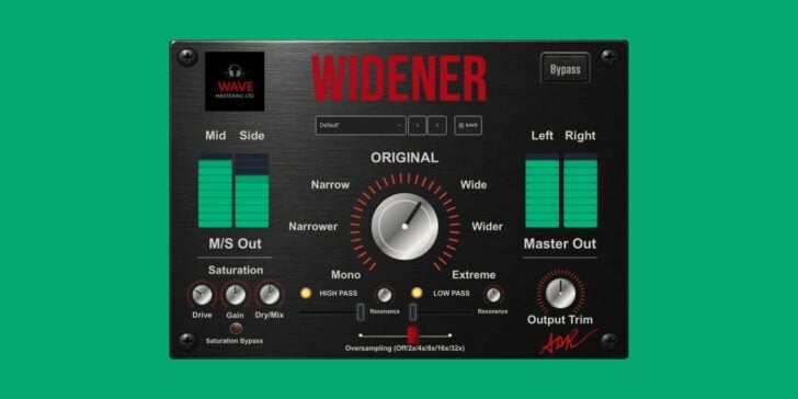 Wave Mastering launches WIDENER stereo enhancement plugin for $29.99 Wave Mastering WIDENER