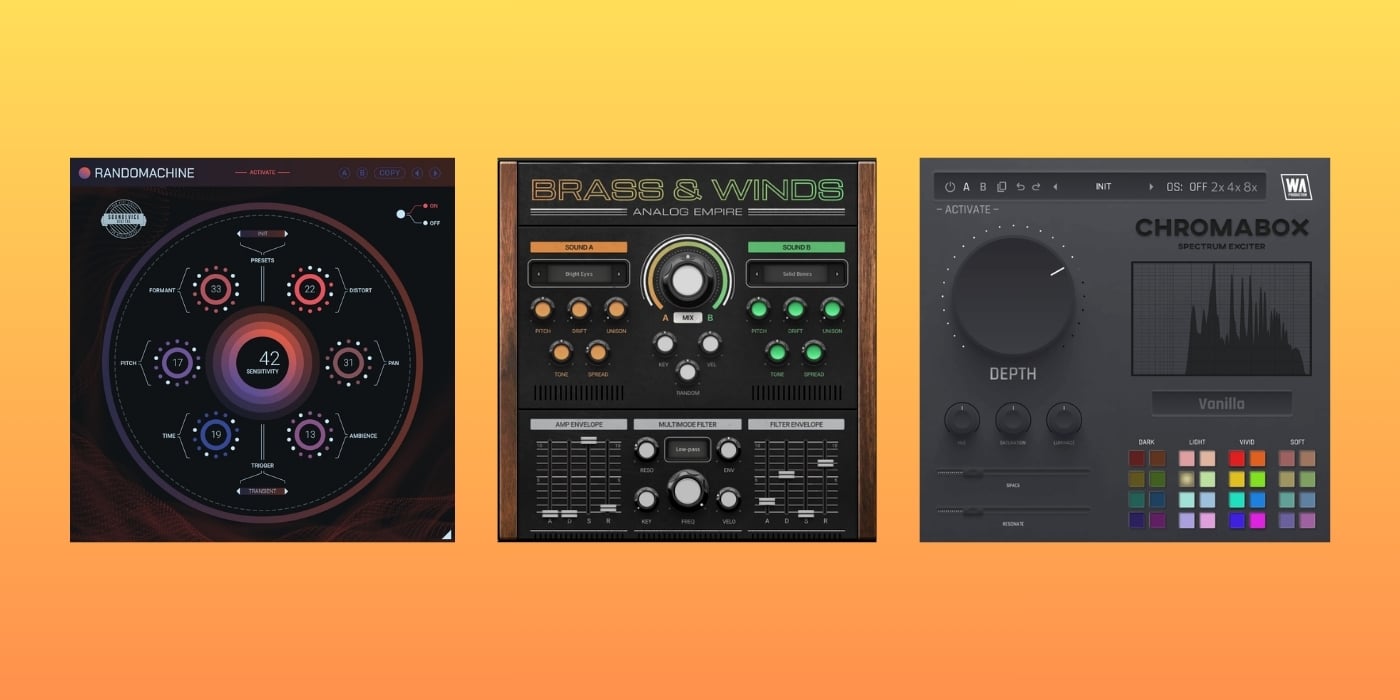 Get 3 FREE plugins: ChromaBox, Randomachine, and Analog Empire (5,000 copies each)